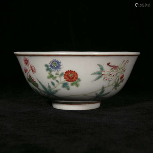 18th century famille rose porcelain bowl