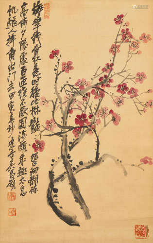 WU CHANGSHUO (1844-1927)Plum Blossom