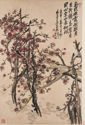 WU CHANGSHUO (1844-1927)
Red Plum Blossoms