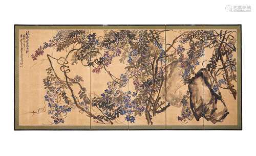 WU CHANGSHUO (1844-1927)
Wisteria