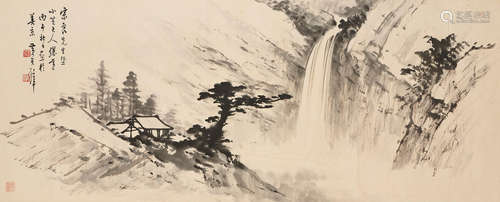 HUANG JUNBI (1898-1991)
Landscape with Waterfall