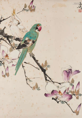 WANG XUETAO (1903-1982)
Two Parrots and Magnolia