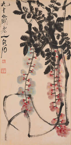 QI BAISHI (1864-1957)
Wisteria