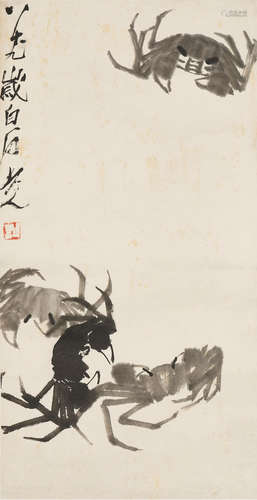 QI BAISHI (1864-1957)
Four Crabs