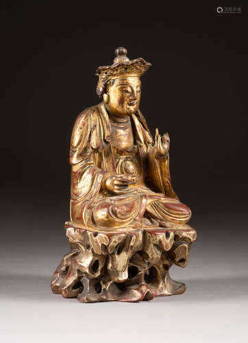 SITZENDE GUANYIN-FIGUR