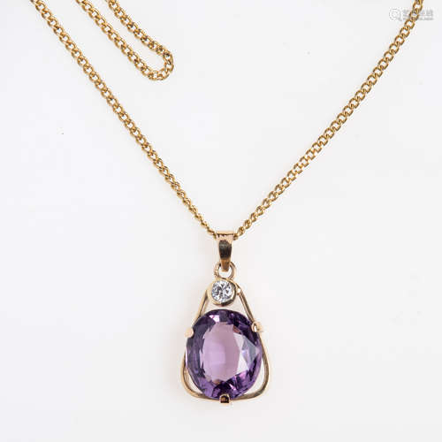 Amethyst Brillant Anhänger