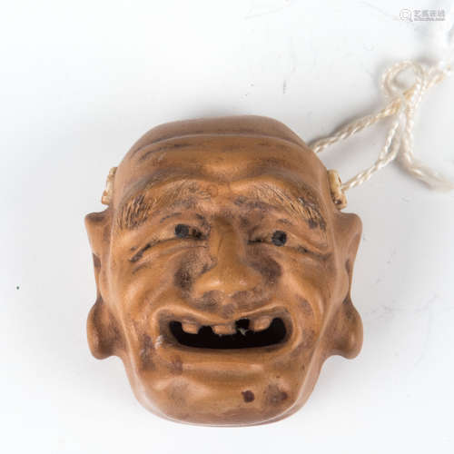 Netsuke- Schauspieler-Maske