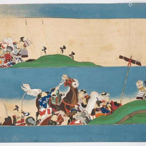 JAPON Epoque EDO (1603 1868) Trois rouleaux e mak…