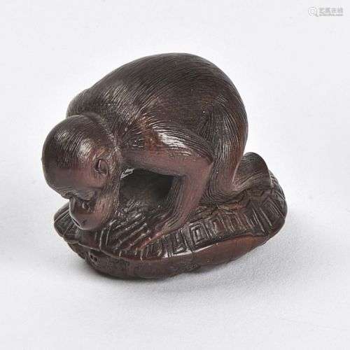 JAPON Epoque MEIJI (1868 1912) Netsuke en bois, s…