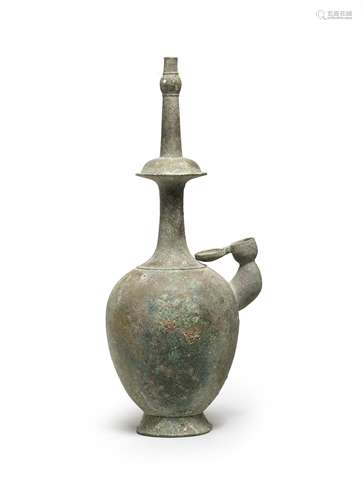 A BRONZE RITUAL WATER-POURING VESSEL, KUNDIKA Tang Dynasty