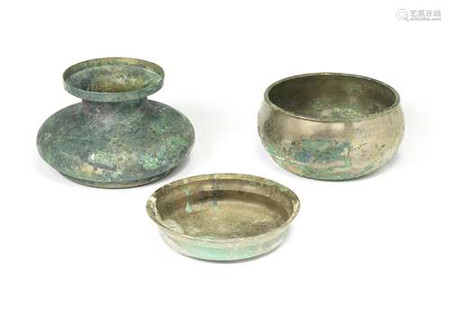 THREE BRONZE VESSELS Tang Dynasty (3)