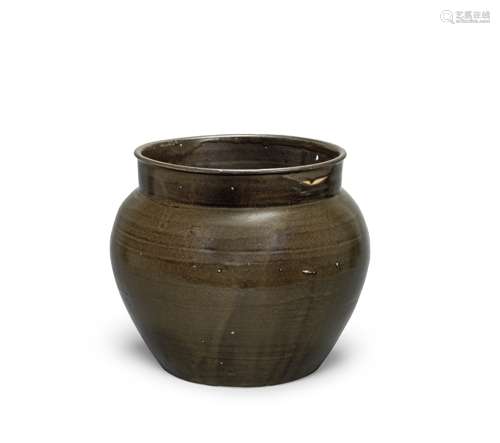 A DARK-OLIVE-GREEN-GLAZED JAR Song Dynasty (2)