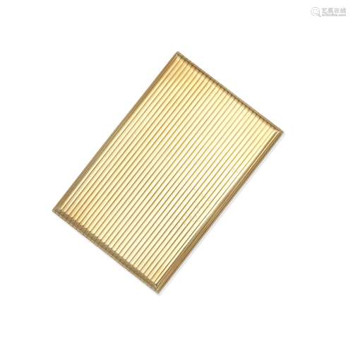 ASPREY: GOLD CIGARETTE CASE,