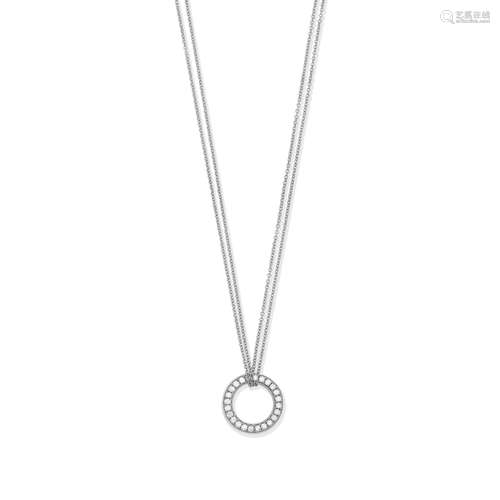 BOODLES: DIAMOND 'ROULETTE' PENDANT/NECKLACE