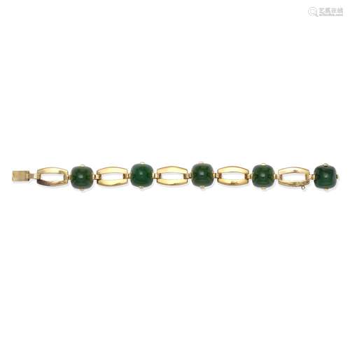 GREEN CHALCEDONY BRACELET