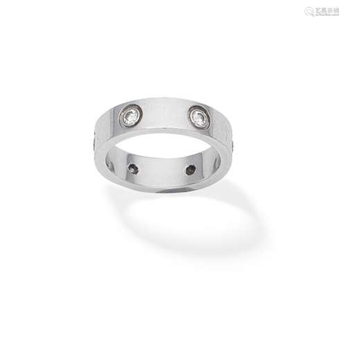 CARTIER: DIAMOND-SET 'LOVE' RING