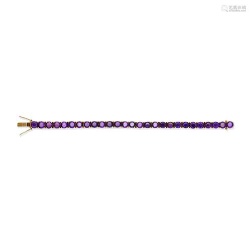 AMETHYST LINE BRACELET,