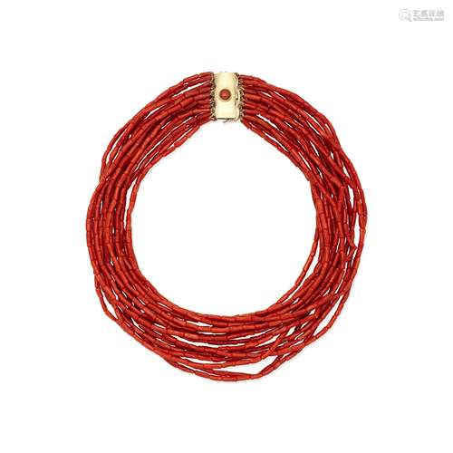 CORAL BEAD NECKLACE