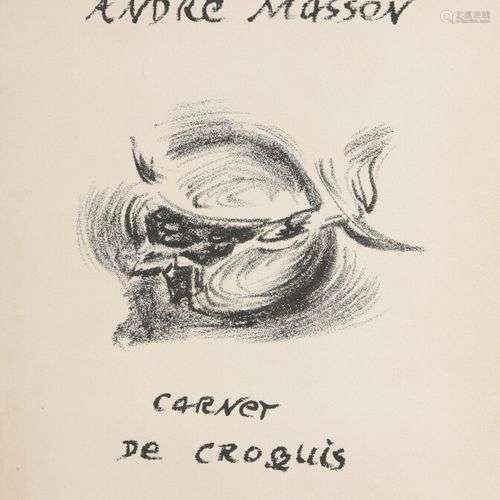 André MASSON (1896 1987) Carnet de croquis.1950 …