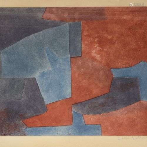 Serge POLIAKOFF (1900 1969) Composition grise, bl…