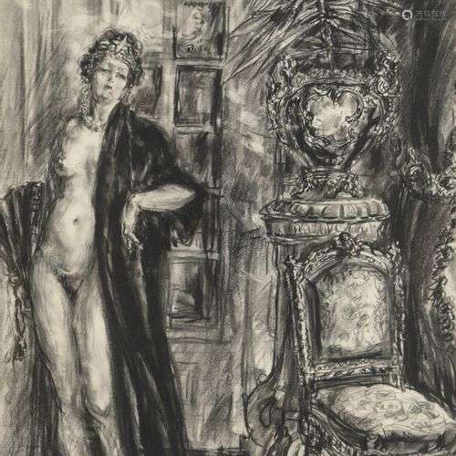 Louise HERVIEU (1878 1954) La femme à la draperie…
