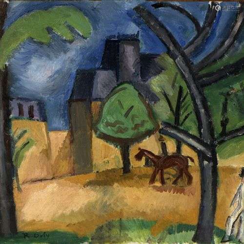 Raoul DUFY (1877 1953) Cavalier et promeneur au b…