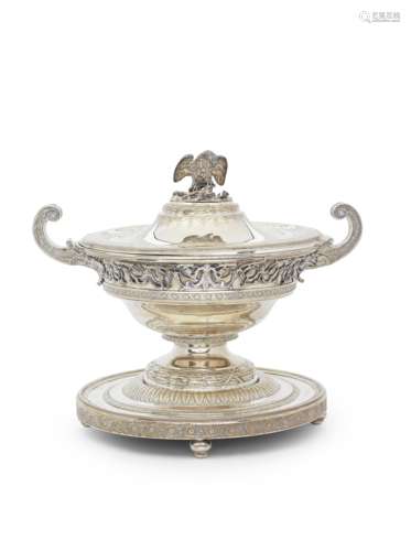 A Monumental Silver Soup Tureen George Friedrich Pomo (activ...