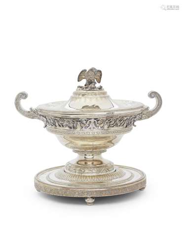 A Monumental Silver Soup Tureen George Friedrich Pomo (activ...
