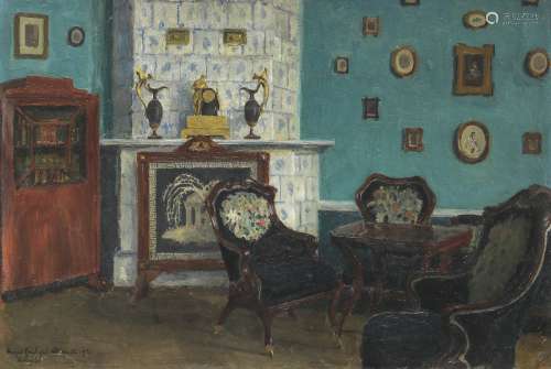 Igor Emmanuilovich Grabar (Russian, 1871-1960) Room Interior...