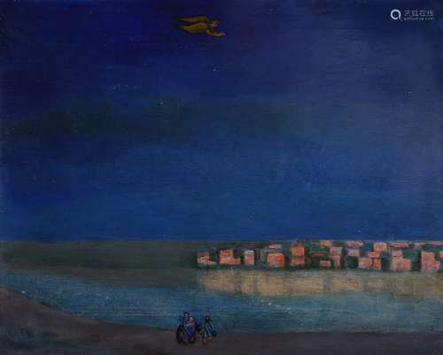 Mikhail Nikolaevich Odnoralov (Russian, born 1944) Flight in...