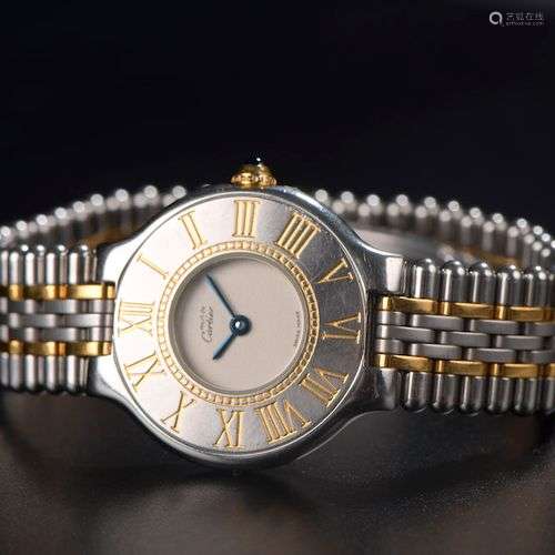 CARTIER. Montre bracelet de dame modèle 