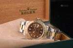 ROLEX. Montre bracelet d'homme en acier et or jaune 18k modè...