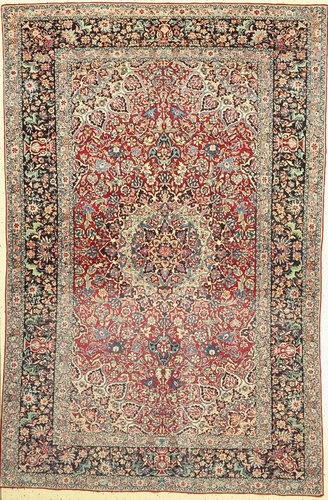 Kerman antique, Persia, around 1900, wool on cotton