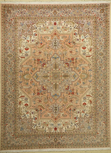 Tabriz fine, Persia, approx. 50 years, wool with silk