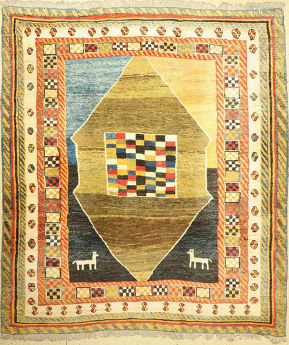 Gabbeh old, Persia, approx. 40 years, wool on wool