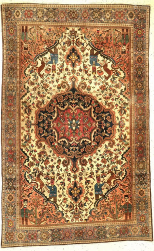 Farahan fine antique, Persia, around 1900, wool