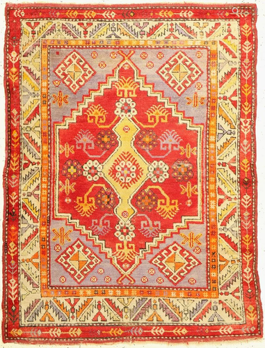 Konya antique, Turkey, around 1910, wool on wool