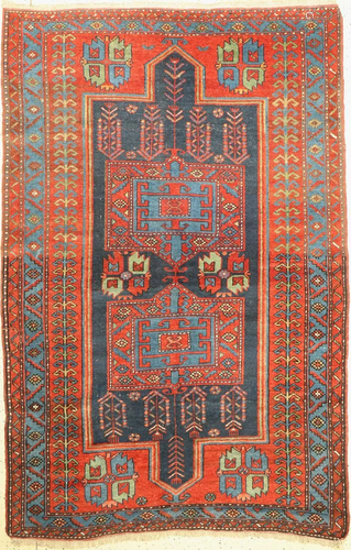 Kazak antique, Caucasus, around 1900, wool on wool