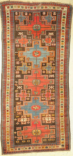 Kazak old, Caucasus, around 1930, wool on wool