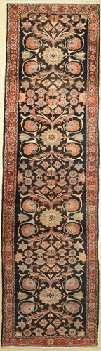 Hamadan old, Persia, around 1940, wool on cotton