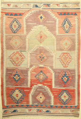 Konya kilim old, Turkey, around 1930/1940, wool on