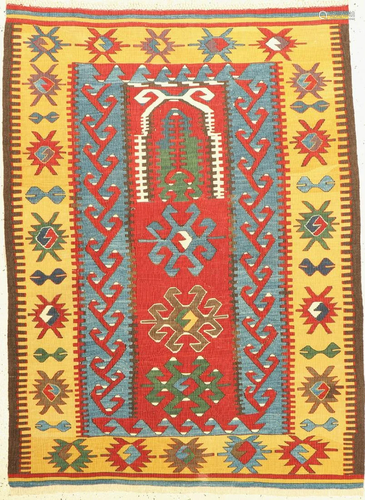 Konya kilim, Turkey, around 1950/1960, wool on wool