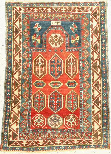 Borchalu prayer rug, Caucasus, late 19th century