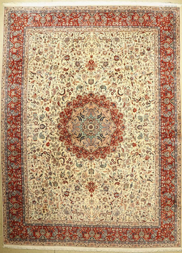 Isfahan fine, China, approx. 40 years, wool, approx.