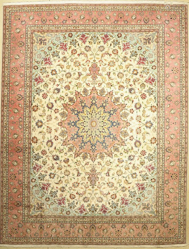 Old Tabriz, Persia, approx. 50 years, wool on cotton