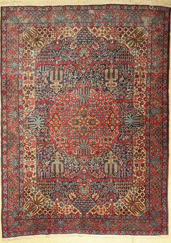 Yazd old, Persia, around 1940, wool on cotton, approx.