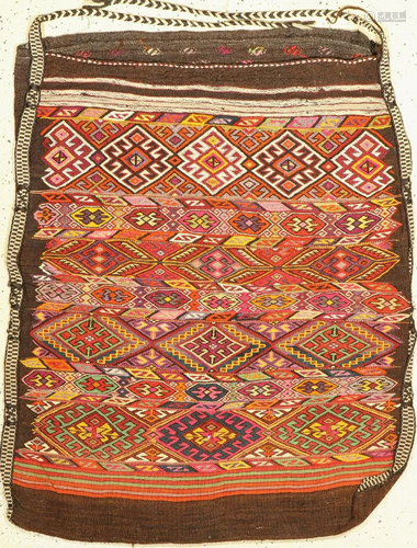 Anatolian Sumakh Bag, Turkey, approx. 60 years, wool