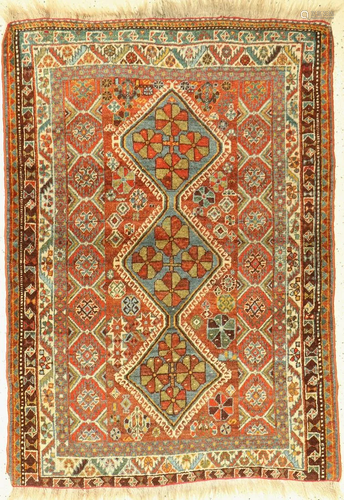 Ghashgai antique, Persia, around 1900, wool on wool