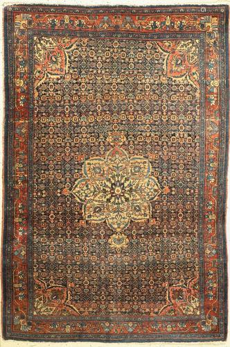 Bidjar old, Persia, around 1930, wool on cotton