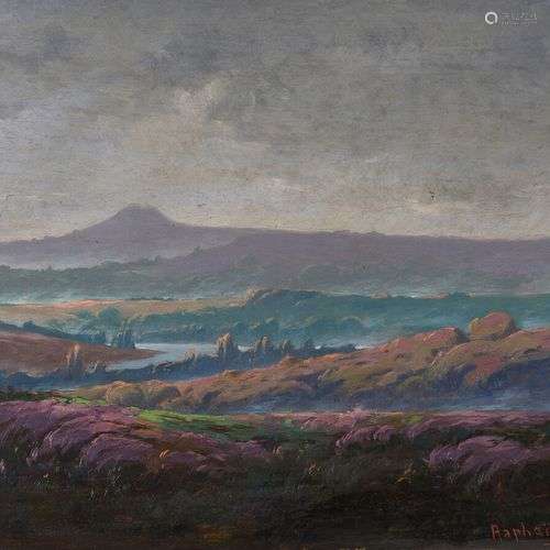 Raphaël GASPERI (1867-1927) Paysage régional. Huile sur pann...